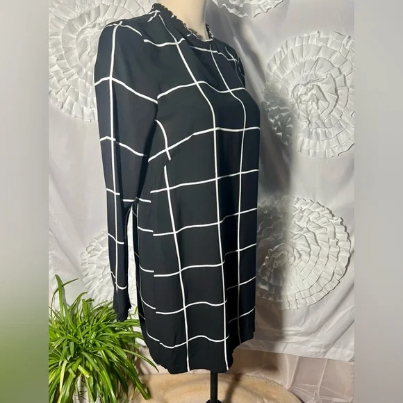 H&M long sleeve shirt dress high neck - Picture 4 of 10